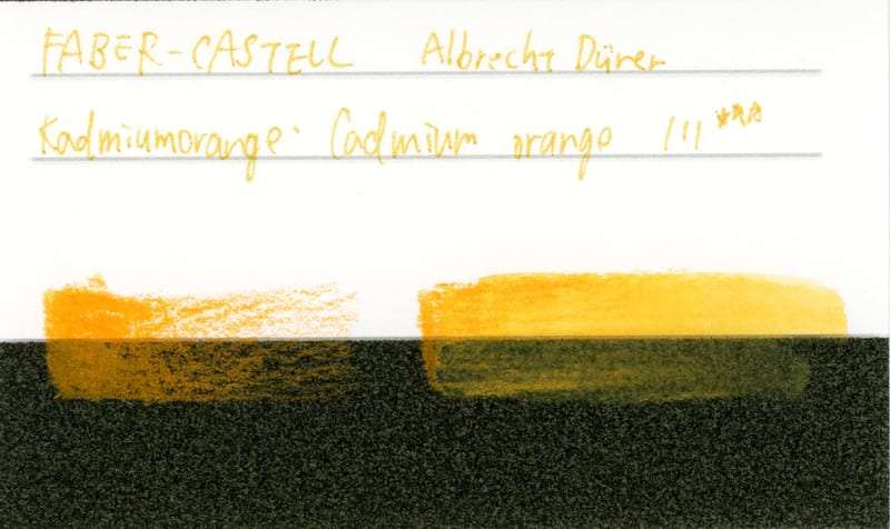 カドミウムオレンジ(Cadmium-orange) 品番111 の色見本