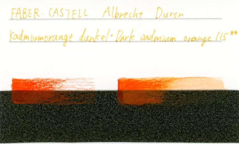 ダークカドミウムオレンジ(Dark-cadmium-orange) 品番115 の色見本